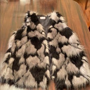 Faux fur vest